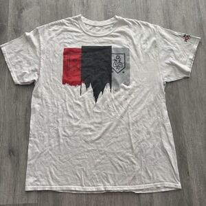 GameStop PowerUp Rewards Shirt Mens XL White Reap The Rewards Gaming Graphic Tee